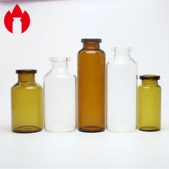 8 ml kleines braunes Einzeldosis-Natron-Kalk-Glasfläschchen