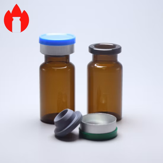 8 ml kleines braunes Einzeldosis-Natron-Kalk-Glasfläschchen