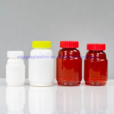 Unregelmäßige Form 300 ml Pet Cacium/Kapsel/Medizin/Lebensmittelqualität Kunststoffverpackungsflasche